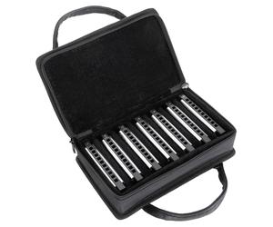7 Armoniche Set Armonica a Bocca Diatonica Blues in Do Re Mi Fa Sol La Si Chiave