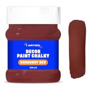 7 Artisti Chalk Paint Rosso Borgogna 230 ml Pittura per Mobili Senza Carteggiare Finitura Opaca | Vernice per Legno Vintage Paint