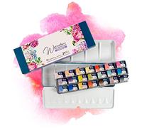 7 Artists 21 Godets Romantico Watercolor Set | Acquarelli Professionali | Colori Acquerello | Aquerelli Set Professionale | Kit Acquerelli | Acquarelli Per Dipingere