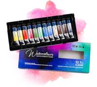 7 Artists Acquerelli Professionali 12 Tubi Da 10 ml Сlassico Watercolor Set | Acquarelli Professionali | Colori Acquerello | Aquerelli Set Professionale | Kit Acquerelli | Acquarelli Per Dipingere