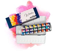7 Artists Acquerelli Professionali 21 Godets Monopigmentato Watercolor Set | Acquarelli Professionali | Colori Acquerello | Aquerelli Set Professionale | Kit Acquerelli | Acquarelli Per Dipingere
