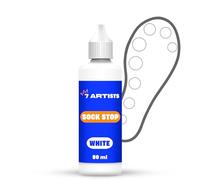7 Artists Antiscivolo per Calzini 80 ml - Sock Stop Pittura per Tessuti Blanco | Gommina Antiscivolo per Calzini | Colore per Tessuti per Calzini Antiscivolo | Gel per Grip Socks, Pilates Socks