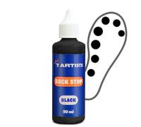 7 Artists Antiscivolo per Calzini 80 ml - Sock Stop Pittura per Tessuti Nero | Gommina Antiscivolo per Calzini | Colore per Tessuti per Calzini Antiscivolo | Gel per Grip Socks, Pilates Socks