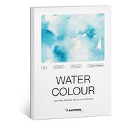 7 Artists Carta Acquerello A6 280g/m² Fogli per Acquerello 60 pagine | Sketchbook Acquerello | Album per Acquerelli