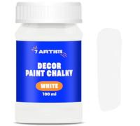 7 Artists Chalk Paint Bianco 100 ml Finitura Opaca | Pittura per Mobili Senza Carteggiare | Colori | Vernice per Legno | Vintage Paint