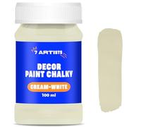 7 Artists Chalk Paint Bianco Crema 100 ml Chalk Paint Finitura Opaca | Pittura per Mobili Senza Carteggiare | Chalk Paint Colori | Vernice per Legno | Vintage Paint | Chalk Paint Finitura