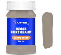 7 Artists Chalk Paint Cappuccino 100 ml | Finitura Opaca per Mobili Senza Carteggiare | Colori Vintage | Vernice per Legno