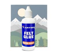 7 Artists Colla per Feltro e Tessuti Resistente ai Lavaggi 80 ml - Adesivo Trasparente Potente per Pannolenci, Jeans, Denim, Schiuma EVA, Patchwork, Stoffa, Tessuti Sintetici | Fabric Glue
