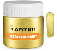 7 Artists Colore Acrilico Oro Antico Metallizzato 50 ml Tempera Oro | Colori Acrilici Golden | Vernice Acrilica Oro | Pittura Oro | Oro Liquido | Tempera Dorata | Colori Acrilici Metallizzati