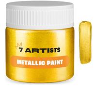 7 Artists Colore Acrilico Oro Barocco Metallizzato 50 ml Tempera Oro | Colori Acrilici Golden | Vernice Acrilica Oro | Pittura Oro | Oro Liquido | Tempera Dorata | Colori Acrilici Metallizzati