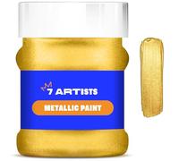 7 Artists Colore Acrilico Oro Ricco Metallizzato 230 ml Tempera Oro | Colori Acrilici Golden | Vernice Acrilica Oro | Pittura Oro | Oro Liquido | Tempera Dorata | Colori Acrilici Metallizzati