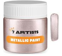 7 Artists Colore Acrilico Oro Rosa Metallizzato 50 ml Tempera Oro | Colori Acrilici Golden | Vernice Acrilica Oro | Pittura Oro | Oro Liquido | Tempera Dorata | Colori Acrilici Metallizzati