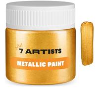 7 Artists Colore Acrilico Oro Rossastro Metallizzato 50 ml Tempera Oro | Colori Acrilici Golden | Vernice Acrilica Oro | Pittura Oro | Oro Liquido | Tempera Dorata | Colori Acrilici Metallizzati