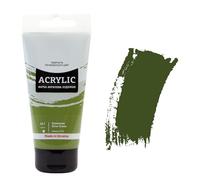 7 Artists Colore Acrilico Verde Oliva 75 ml - Vernice Acrilica Alta Coprenza per Legno, Tela, Carta e Sassi | Colori Acrilici Professionali | Pittura Acrilica per Dipingere | Tempere Acriliche