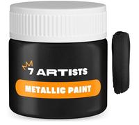 7 Artists Colori Acrilici Metallizzati 50 ml Black Acrilici per Dipingere | Colori Acrilici Metallici | Acrylic Paint | Acrilico Oro Metallizzato | Colori Metallizzati | Acrilico Metallico