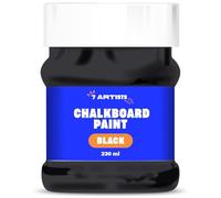 7 Artists Pittura Lavagna Nera 230 ml Vernice Lavagna per Muro | Chalk Paint Nero | Vernice Lavagna | Blackboard Paint | Pittura Lavagna per Muro | Tempera Nera Effetto Lavagna