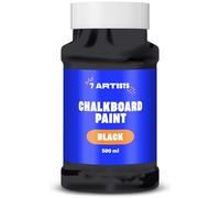 7 Artists Pittura Lavagna Nera 500 ml Vernice Lavagna per Muro | Chalk Paint Nero | Vernice Lavagna | Blackboard Paint | Pittura Lavagna per Muro | Tempera Nera Effetto Lavagna