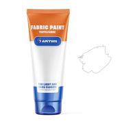 7 Artists Pittura per Tessuti Bianca 60 ml - Tempera per Tessuti, Pelle e Cuoio | Colore Acrilico per Stoffa, Scarpe, Magliette e Jeans Lavabile | Tempere per Vestiti | Fabric Paint Professionale