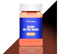 7 Artists Vernice Fluorescente al Buio Arancione 100 ml Vernice Fosforescente | Colori Fluorescenti al Buio | Glow in the Dark Paint | Pittura Fluorescente al Buio | Vernice Fluo