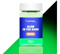 7 Artists Vernice Fluorescente al Buio Verde 100 ml Vernice Fosforescente | Colori Fluorescenti al Buio | Glow in the Dark Paint | Pittura Fluorescente al Buio | Vernice Fluo | Liquido Fluorescente