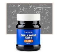 7 Artists Vernice Lavagna 230 ml - Pittura Lavagna Nera Opaca per Muro, Pareti Interne, MDF | Blackboard Paint | Chalk Paint Nero Scrivibile