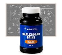 7 Artists Vernice Lavagna 500 ml - Pittura Lavagna Nera Opaca per Muro, Pareti Interne, MDF | Blackboard Paint | Chalk Paint Nero Scrivibile