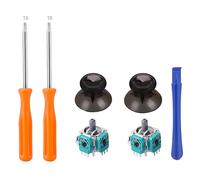 7 attacchi Ps4, cacciavite Torx T6, T8, 2 joystick analogici 3D, 2 tappi per pollice, controller di ricambio con Xbox One joystick ps5 Nero