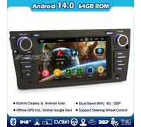 7"Autoradio Android 14 for BMW 3 Series E90 E91 E92 E93 GPS Navigatore DAB+Radio