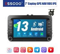 7" Autoradio Carplay Android 13 GPS NAVI RDS +Cam Per VW GOLF 5 6 Touran Polo 6R