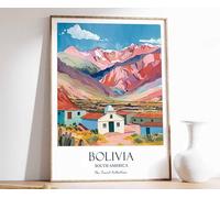 7 Bolivia Print Bolivia Travel Poster Latin Travel Print Tropical Decor Botanical Print Latin A Poster A4 - Ispiratrice Motivazionale Arte da parete Vita quotidiana Citazione incoraggiante Frasi brev