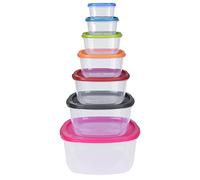 7 BOX CONTENITORI PER ALIMENTI PP CON COPERCHIO SCHISCETTE