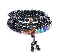 7 Buddhismo tibetano naturale di Buddhismo tibetano perle a sospensione regolabile in rilievo gioielli reiki per WO
