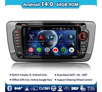 7" CarPlay 8-Core Android 14 DAB+ 64GB Autoradio DSP OBD GPS Navi Per SEAT IBIZA