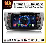 7" CarPlay 8-Core Android 14 DAB+ 64GB Autoradio DSP SWC GPS Navi Per SEAT IBIZA