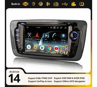 7" CarPlay 8-Core Android 14 DAB+ 64GB Autoradio WiFi SD GPS Navi Per SEAT IBIZA