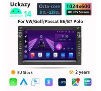 7"CarPlay AutoRadio Android 14 Car For VW PASSAT B5 MK4 MK5 SHARAN Jetta Bora Polo TRANSPORT T5 CITI CHICO Multimedia Screen Audio GPS 2 GB RAM 32 GB ROM