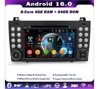 7" Carplay Autoradio DVD Mercedes SLK R171 Android 16 64GB GPS Navigatore DSP 4G