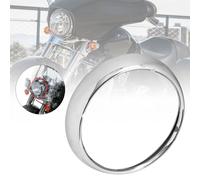 7" Chrome Headlight Trim Ring Light Cover for Touring Road King 67712-83A H7