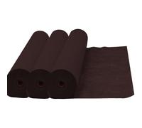 Virsus 3 Rotoli Runner da Tavola in Tessuto Non Tessuto, misura totale 40 cm x 72 Metri, Peso 45gr/mq, Pretaglio 30cm, Tovagliette monouso, per la ristorazione, per Eventi, Matrimonio (Marrone)