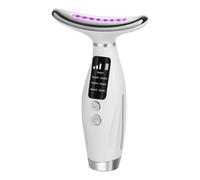 7 Colors LED Lights Face Neck Beauty Device Vibration Massage Improve Neck Lines Home Use Face Lifting Machine 7 Modes 3 Levels