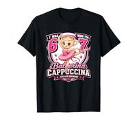 7° Compleanno Avevo 6 Anni Ora Ho 7 Ballerina Cappuccina 67 Maglietta