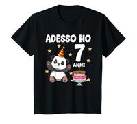 7 Compleanno Bambini & Panda Regalo Di 7 Anni Maglietta