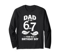 7 Compleanno di Un Anno Ero 6 Ora Sono 7 67 Meme Dad Maglia a Manica