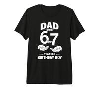 7 Compleanno di Un Anno Ero 6 Ora Sono 7 67 Meme Dad Maglietta Premium