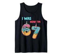 7 Compleanno di Un Anno Ero 6 Ora Sono 7 Meme 67 Divertente per i Bambini Canotta