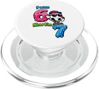 7 ° compleanno I was 6 Now Im 7 Six Seven 6 7 Kids Boy Soccer PopSockets PopGrip per MagSafe