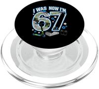 7° compleanno I was 6 Now I'm 7 Six Seven 67 Scooter PopSockets PopGrip per MagSafe
