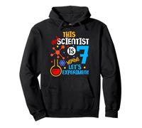 7 ° Compleanno Questo Scienziato Pazzo è 7 Sperimentiamo Felpa con Cappuccio