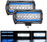 7" Coppia Proiettore a LED Bianco Puro 6000K+8000K 240W 24000LM 9-30V Faro Da La