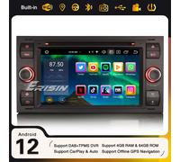 7" DAB+ Android 12.0 Autoradio for Ford Fiesta Fusion Kuga Transit Galaxy 4+64GB